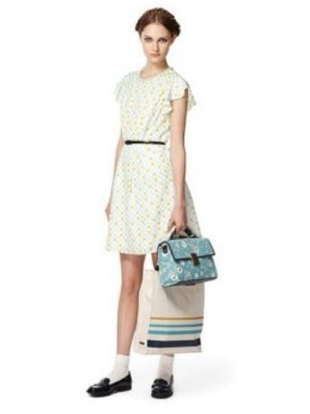 Jason Wu Collab Pastel  Pearl-Collar Bicycle Wheel Medallion Dress Size 6